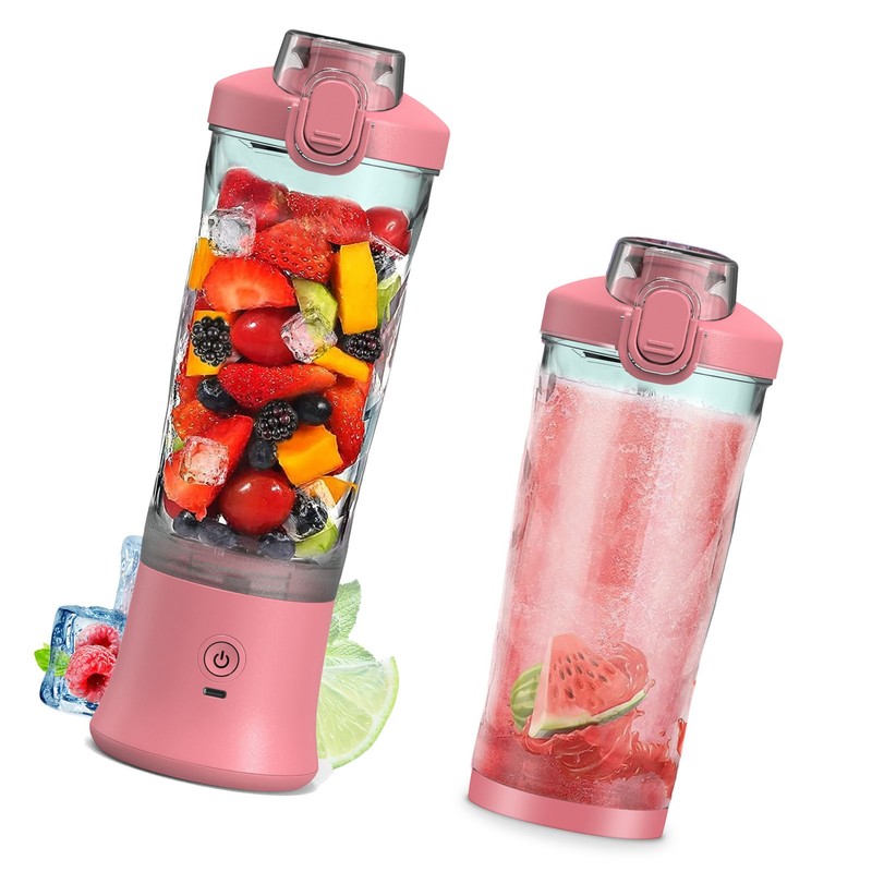 Portable Blender 600ml Personal Size Juicer Cup for Shakes and