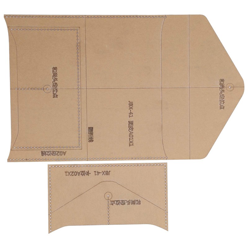 Acrylic DIY Template Envelope Bag Template Leather Wallet Pattern Set