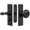Deltana SDML334U19 Storm Door Latch; Square; Mortise Lock; Black Finish