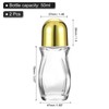PATIKIL 50 mlガラス空ローラーボトル プラスチックローラーボール付き2 個防漏マッサージローラーボールコンテナ エッセンシャルオイル香水を保存するため金属ローラーボール 金