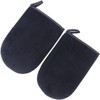 2 piezas Guantes Aplicadores para Autobronceador Negro Mitt de Bronceado