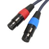 Dual XLR to RCA Cable Professional 24K Gold Plated Connector