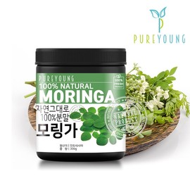 Pure Young Moringa Powder 300g Powdered Moringa Collection / 퓨어영 모링가 분말 300g 가루 모링가모음