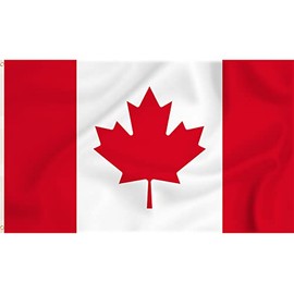 Storm&Lighthouse Canada Flag Canadian Flag North American Flags 5ft x 3ft with Eyelets