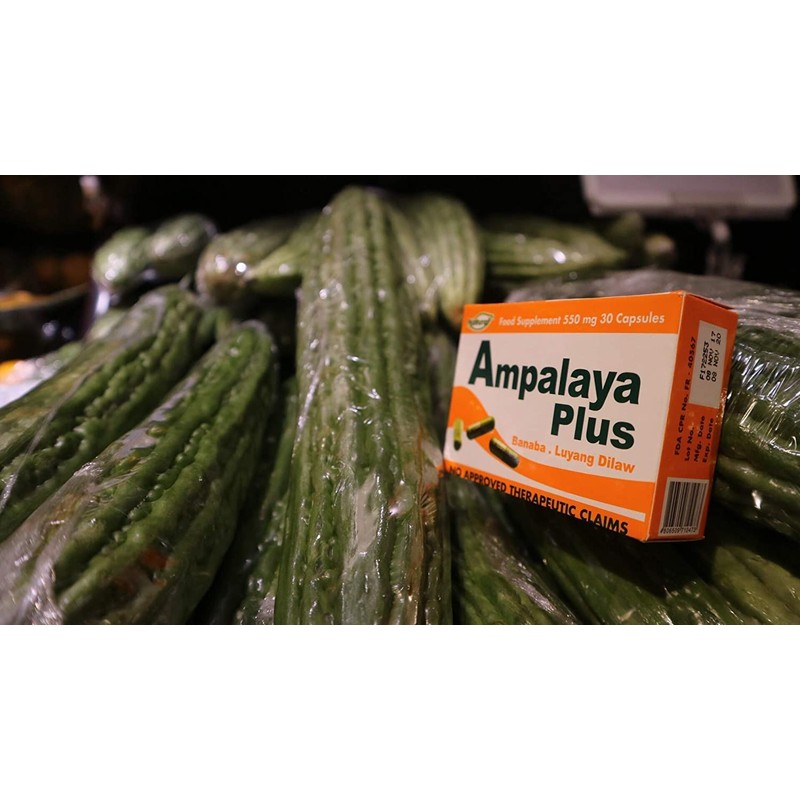 Ampalaya Supplement - 550mg 30 Capsules with Banaba,Turmeric and Bitter