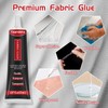 Yeardera Fabric Glue, Permanent, Clear, Washable Adhesive for Clothing, Patches,