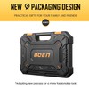 BOEN 3/8" Drive Deep Impact Socket Set, 18 Piece Metric