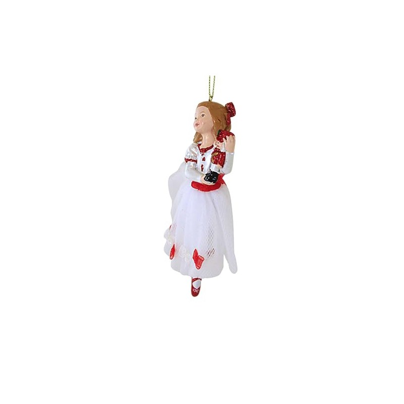 Kurt Adler 5-1/2-Inch Resin Clara Nutcracker Suite Ornament