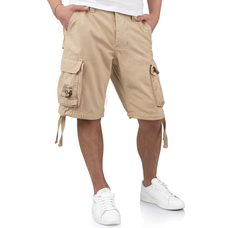 Surplus Raw Vintage Airborne Vintage Men's Cargo Shorts, Beige light