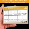 Sutemribor 640-Piece 8-Size White Nylon Washers Assortment Kit - Metric