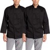Chef Code 2-PACK Francesco Classic Chef Coat with Cloth Knot