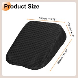 HARFINGTON Seat Cushion 4.72" Thick Comfort Memory Foam Office Chair Cushion with Non Slip Bottom for Car Seat Driver, Black