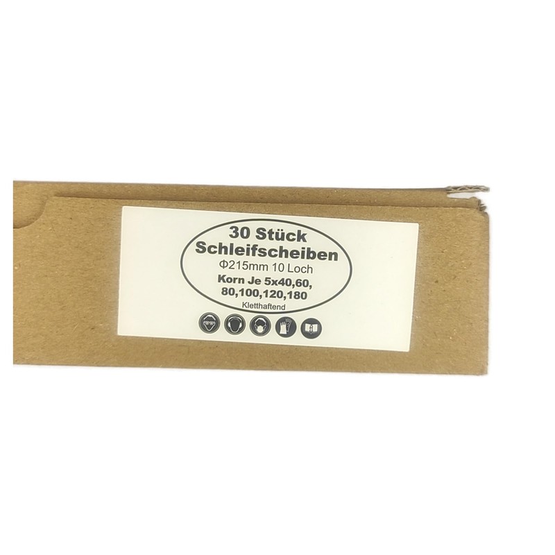 ECKRA 03219 30 Sanding Discs Velcro for Long Neck Sanders