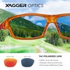 Xagger Polarized Wrap Around Sport Sunglasses for Men Women TR90