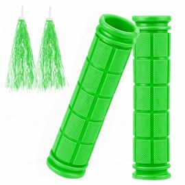 Bike Handle Grips with Tassel Streamers, Non-Slip-Rubber Bicycle Handlebar Grips for Kids Girls Boys，Specialized Replacement Bike Grips, for Scooter Foldable Mountain Bicycle Tricycle BMX MTB