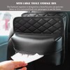 DURASIKO Car Backseat Organizer with Tissue Box,Hanging Car Storage Bag,Car