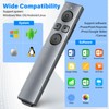 2-in-1 USB Type C Presentation Clicker, Rechargeable Wireless Presenter Remote,