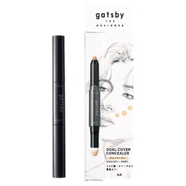 Gatsby The Designer Dual Cover Concealer, Light Beige, Men's Cosmetics, 2 in 1 Specifications, Point Cover, Acne Marks, Pores, Blue Beard