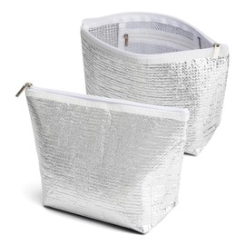 保冷バッグ 小さめ 2個セット アルミ 保冷袋 ミニ ランチバッグ 保冷 保温 クーラーバッグ 小型 大容量 お弁当 LATTCURE