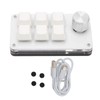 6 Key One Handed Mechanical Keyboard with Knob Wired Plug