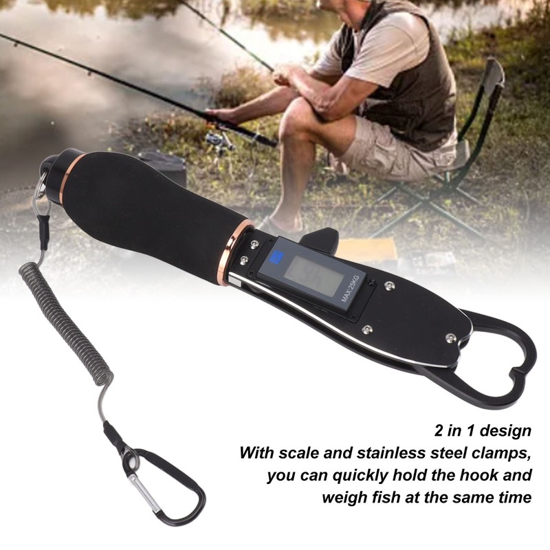 Fish Gripper with Digital Scale Up to 55lb/25kg Loading Capacity