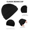 Cooraby 4 Pack Beanie Cap Winter Warm Hats Soft Knit