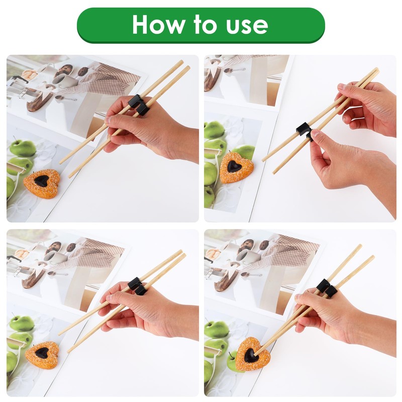 6 Pairs Reusable Chopsticks Helper,Chopsticks Trainer Training Chopsticks For Adults