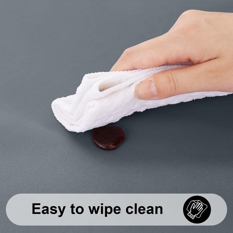 smiry Table Cloth Wipe Clean Rectangular 130x160 cm, Wipeable Water