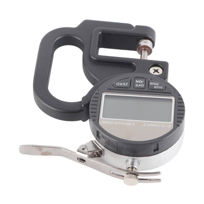 Digital Display Paper Leather Cloth Thickness Gauge Measuring Tool Range