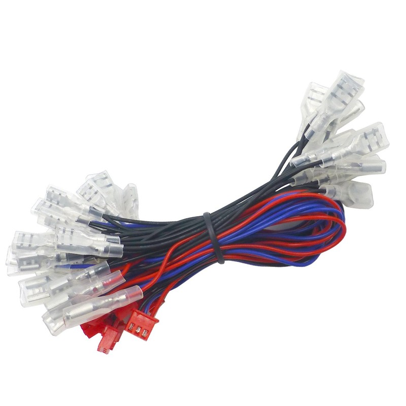 SJ@JX 2-Player LED USB Encoder to Arcade Joystick and LED