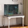 MIRRORANG 61x30cm Dark Scary Aquarium Background Trees Road Mist Horror