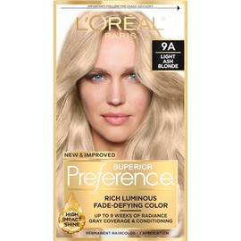 L'Oreal Paris Superior Preference - Tinte permanente luminoso que desafía la decoloración, tinte para el cabello hasta 9 semanas de resplandor, rubio 