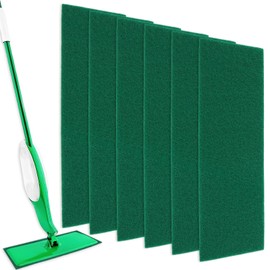 KEEPOW Scrub Mop Pads Replacement Compatible with Libman Freedom Spray Mop, Mop Scrubber Attachment for Floor Cleaning, Fit for Rubbermaid and Turbo & Other 18 Inch Microfiber Mops