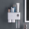 Wall Mounted Toothbrush Holder Multi Function Magnetic Absorption Bathroom Storage