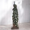Veronese Design 13 5/8 Inch Peacock Perching On Column Vase