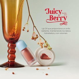 TOCOBO Lip Oil Juicy Berry 04 Bitter Brown 4 g Tinta Labial Coreano Hidratante con Brillo y Volumen