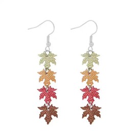 Maple Leaf Autumn Earrings for Women - Dangling Fall Jewelry 2025 - Perfect for Thanksgiving and Holiday Occasions