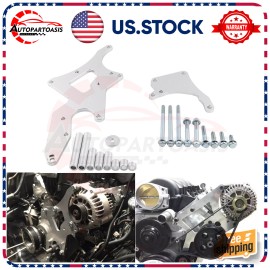VEHITO Serpentine Bracket Alternator Power Steering Pump Swap Conversion Fit LS Engines