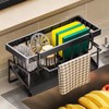 CASANTIA |Sink Organizer, Scourer Holder Sink, Kitchen Sink Organizer, Sink