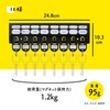 Carl Office Equipment Magnetic Key Hanger, Key Hook, Plastic, Black,
