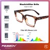 FEISEDY Blue Light Filter Glasses Men Women Rectangular Blue Light