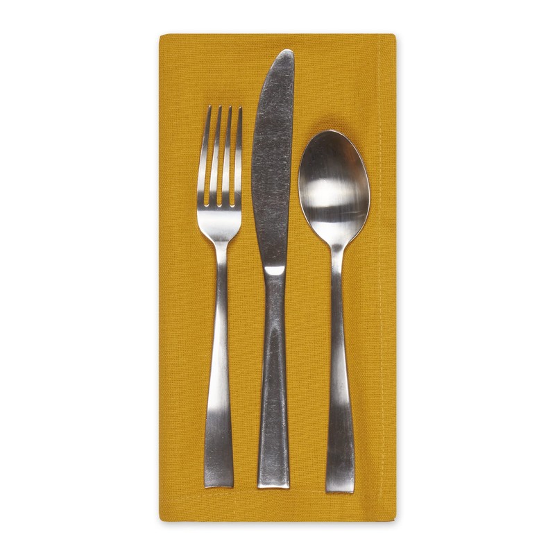 DII Solid Napkin Set Collection, 20x20, Lemongrass, 6 Piece