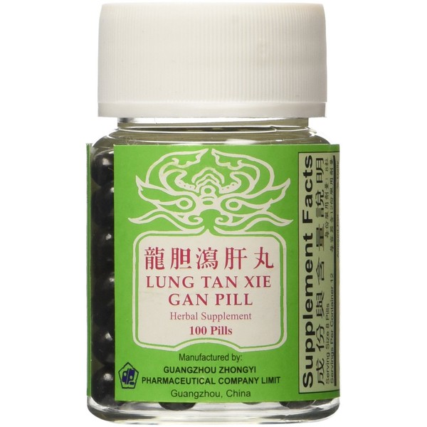 龍膽瀉肝丸 Lung Tan Xie Gan Pill (for Bile System)- Herbal Supplement, 100 Pills