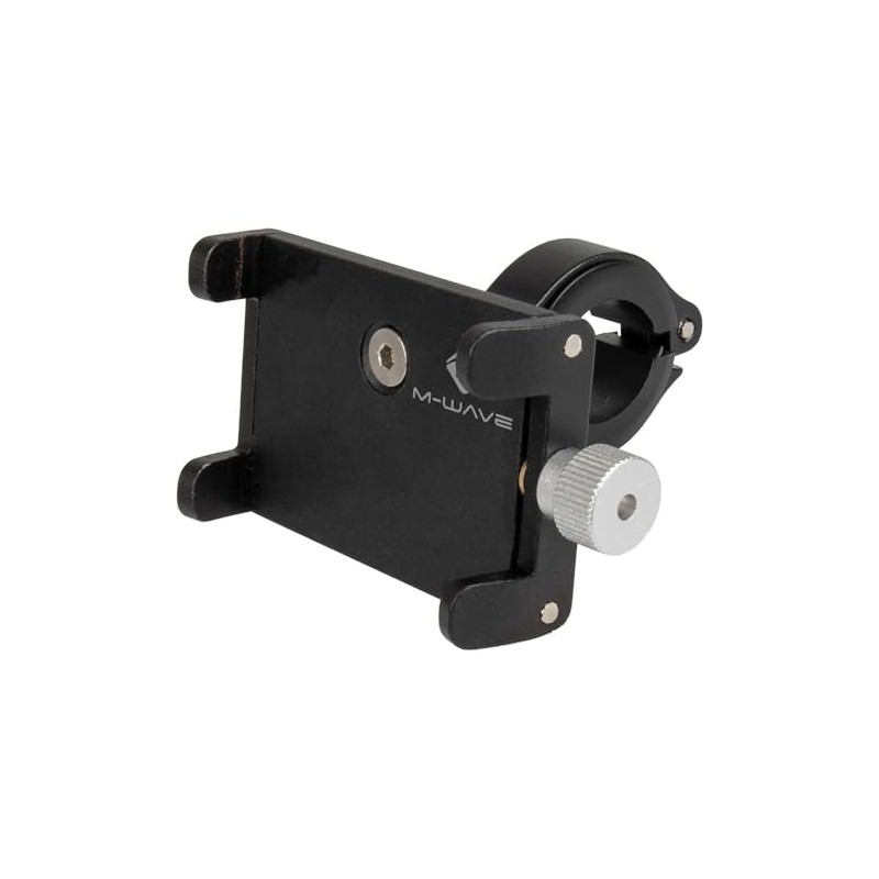 M-Wave Unisex – Erwachsene Bike Mount AL Smartphone-Halter, Schwarz, 60-95