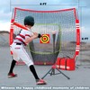 KudoMax Baseball Softball Practice Net, Batting Tee,Portable Hitting Pitching Training