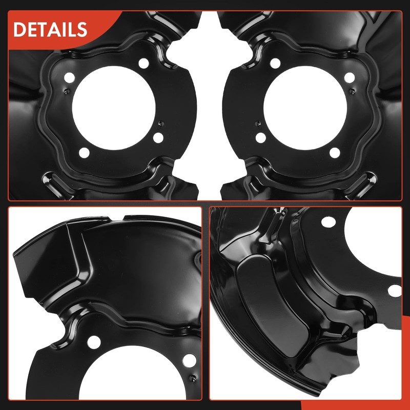 A-Premium Front Driver & Passenger Side Brake Dust Shield Compatible