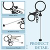 Tondiamo 12 Pcs Beadable Keychains Bars Bulk for Keychain Making