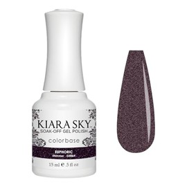KIARA SKY Gel Polish | Soak-Off All In One 0.5 fl oz | G5064 Euphoric (Deep Plum Shade)