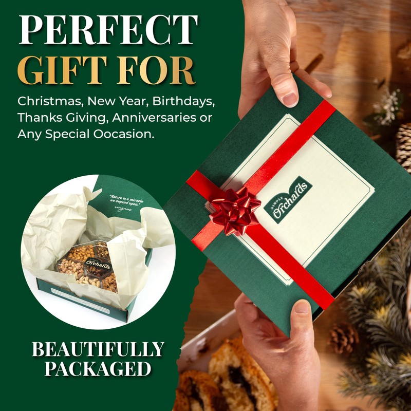 Holiday Nuts gift Basket - With a Variety of Freshly