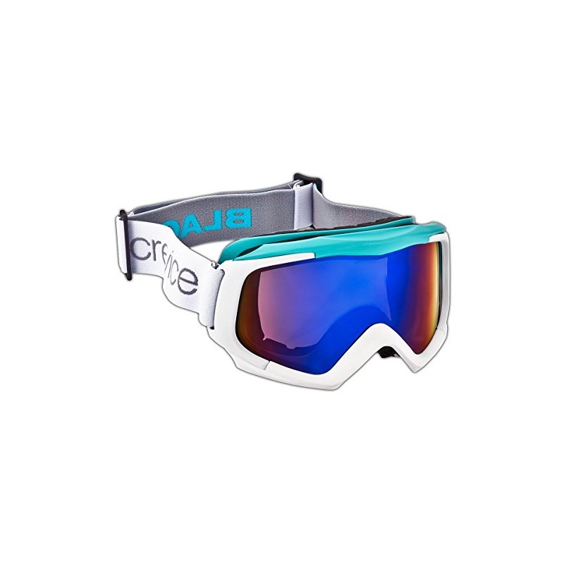 Black Crevice Women's Ski Goggles White White/Blue Size:One Size